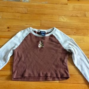 Womens cropped long sleeve